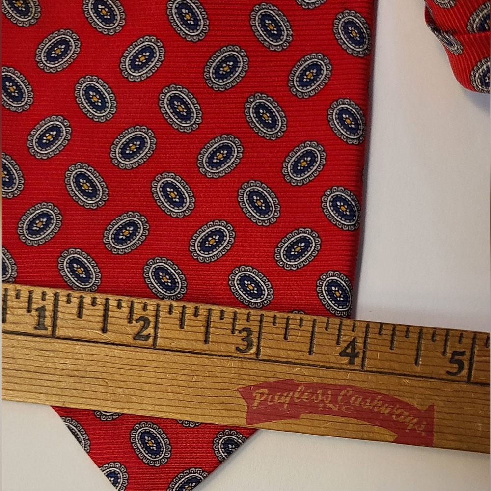 Robert Talbott Red And Black Patterned Tie - image 3